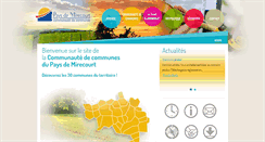 Desktop Screenshot of cc-paysdemirecourt.fr